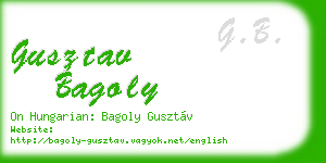 gusztav bagoly business card